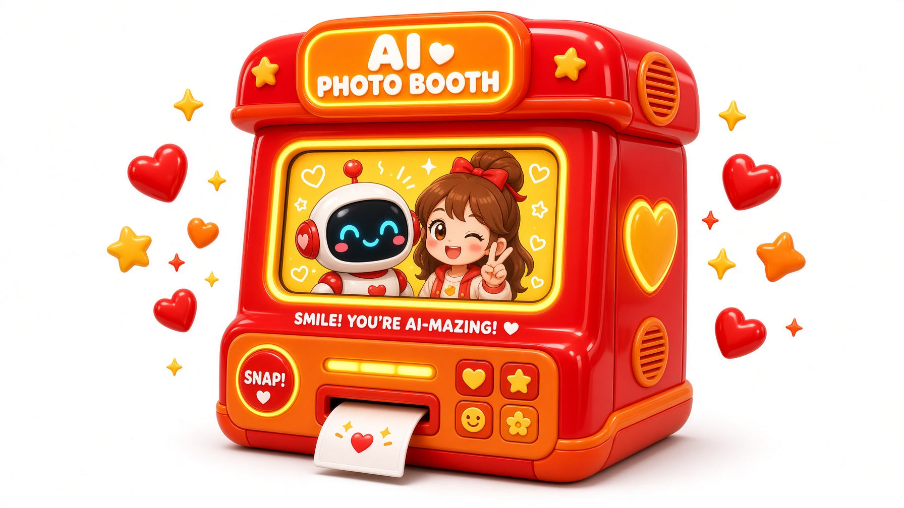 67 AI photo booth machine